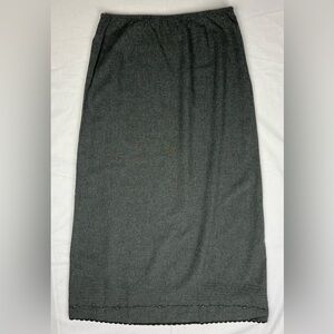 J. Jill Pintuck Beaded Crochet Wool Blend Maxi Skirt - 8